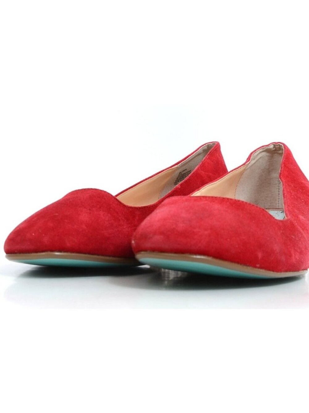 Betsey Johnson SB-Frida Red Suede Rhinestone Block Heeled Pumps Women's 10M - Picture 6 of 10